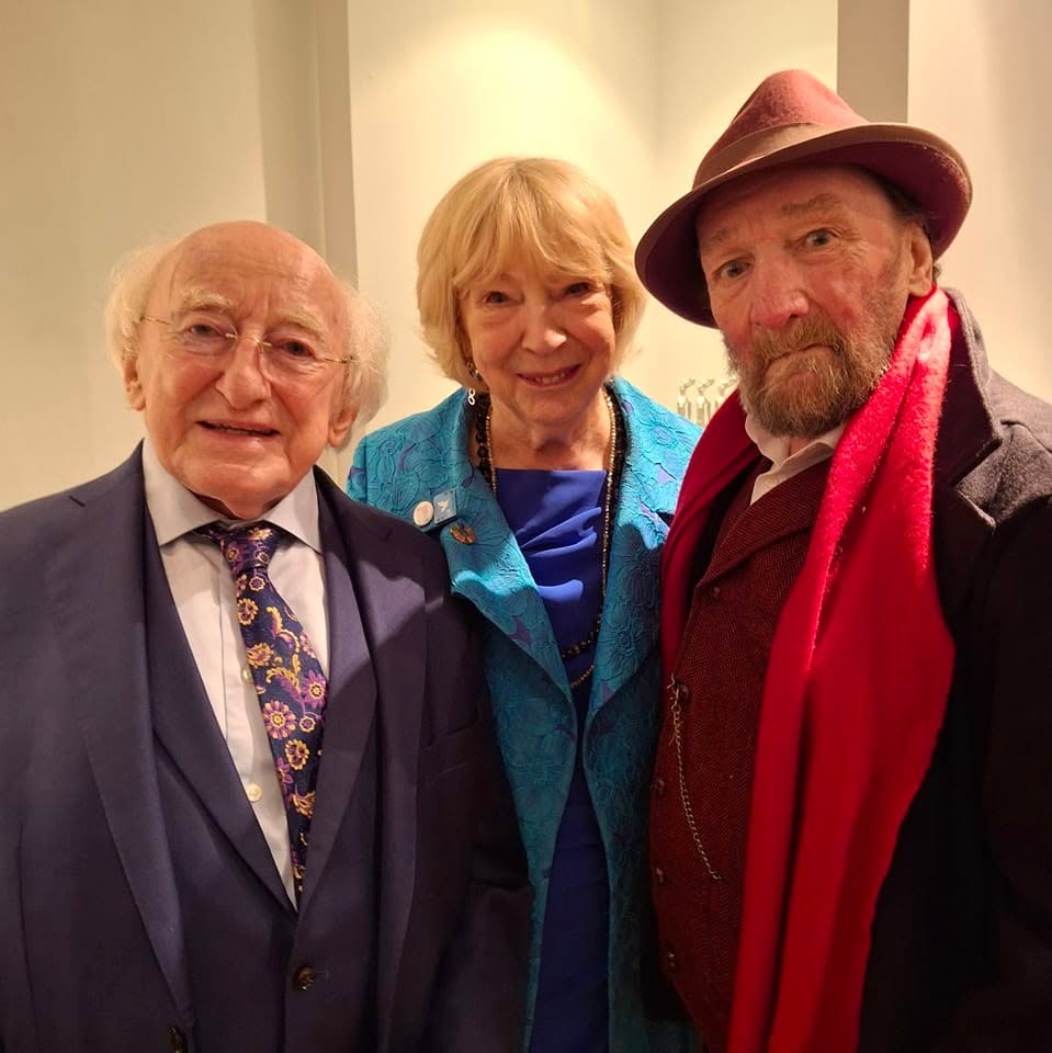 Kieran Devaney with President Michael D. Higgins and Sabina Higgins